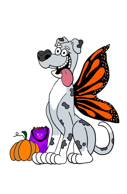 trick or treat tucker sticker (limited edition)