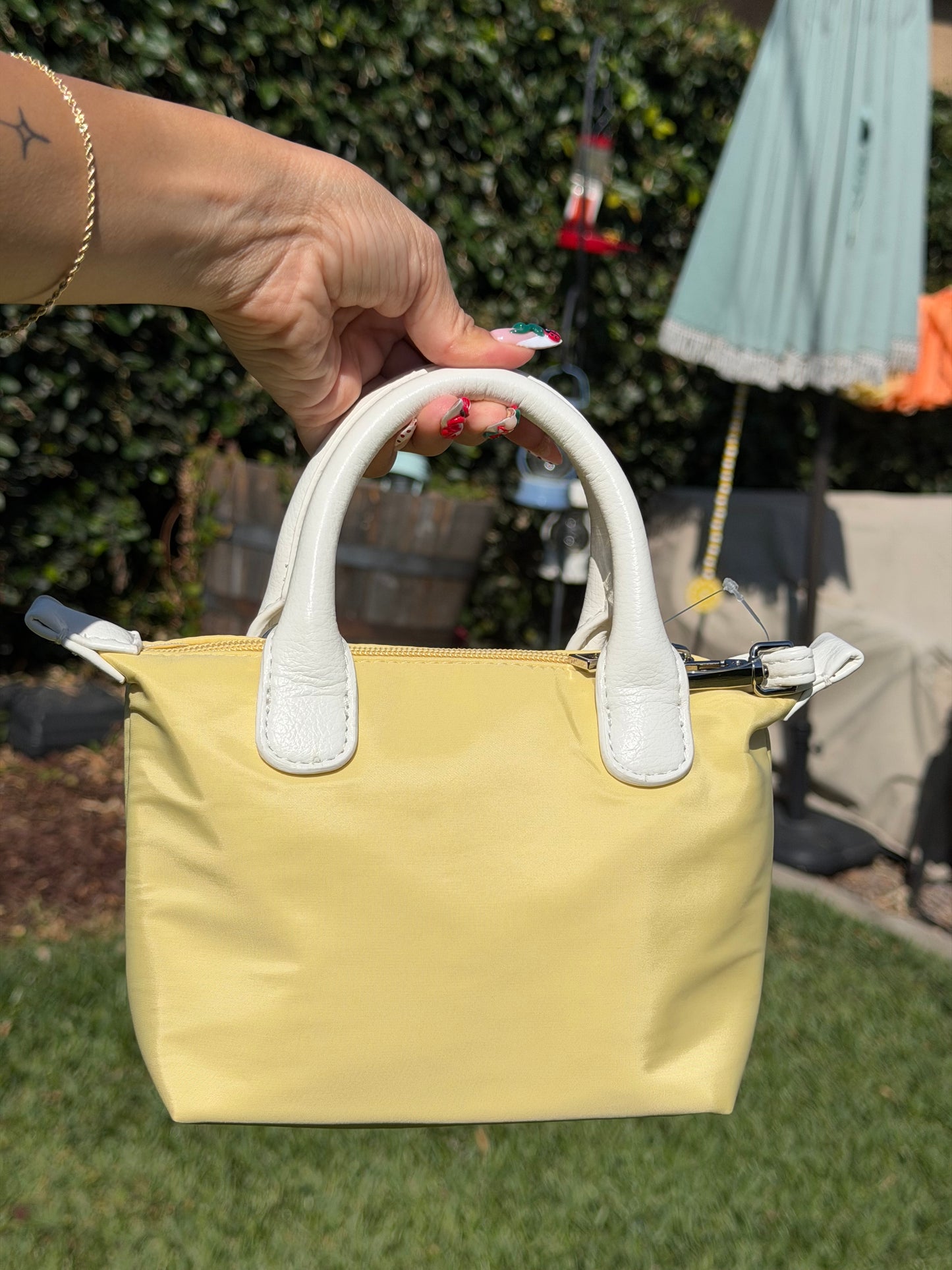 mini olive summer satchel 💛