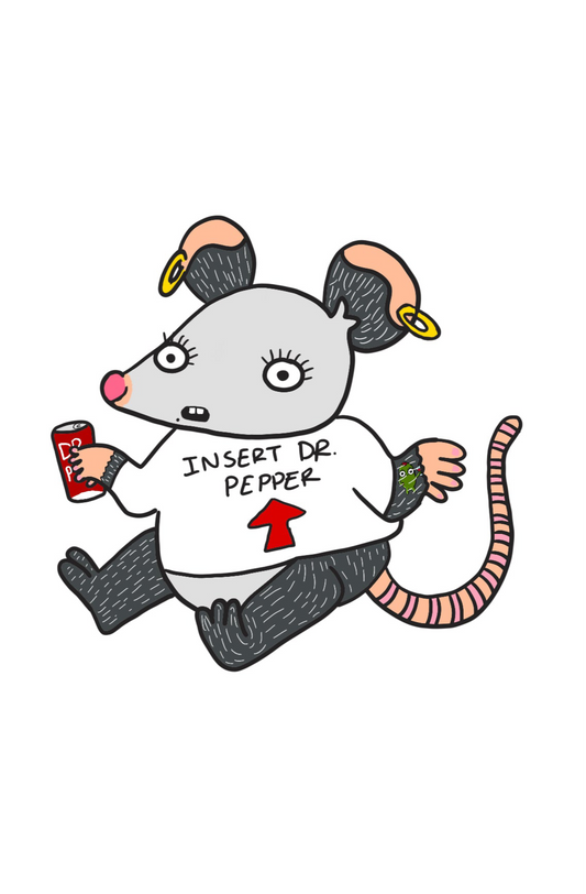 dr pepper opossum sticker