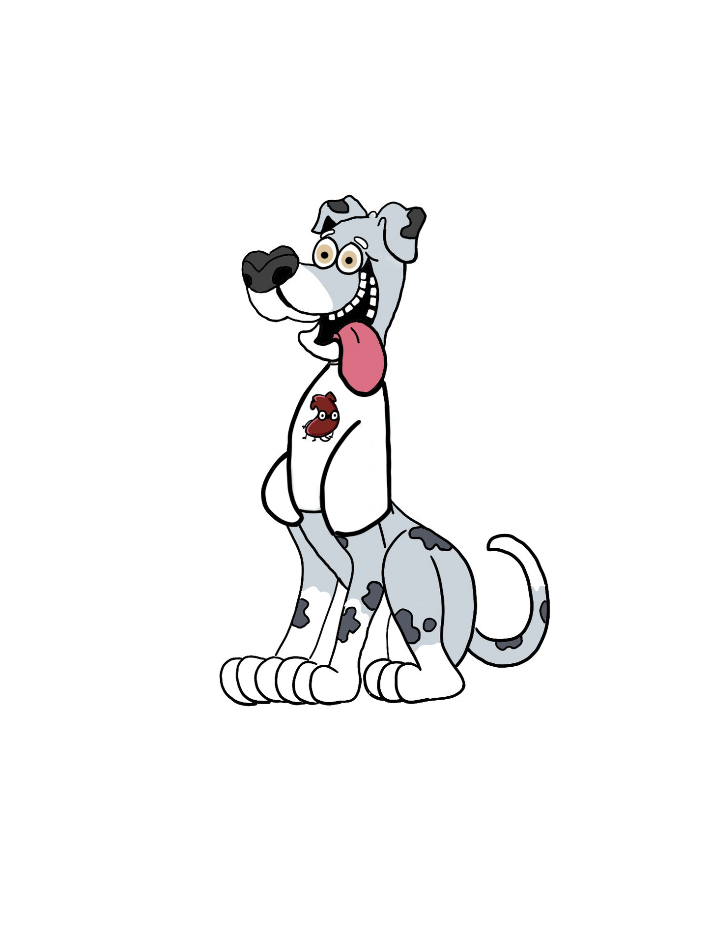 tucker in bean t-shirt sticker #LLT