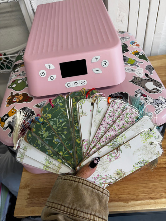 hand printed bookmarks