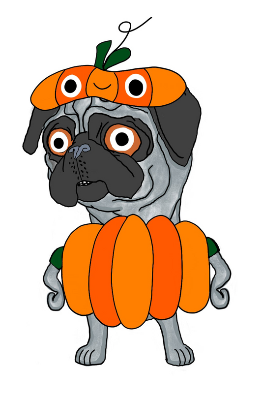 angus pangus pumpkin sticker (limited edition)