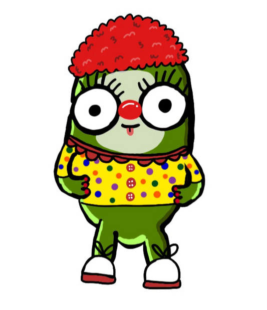 RARE olive clown sticker (limited edition)