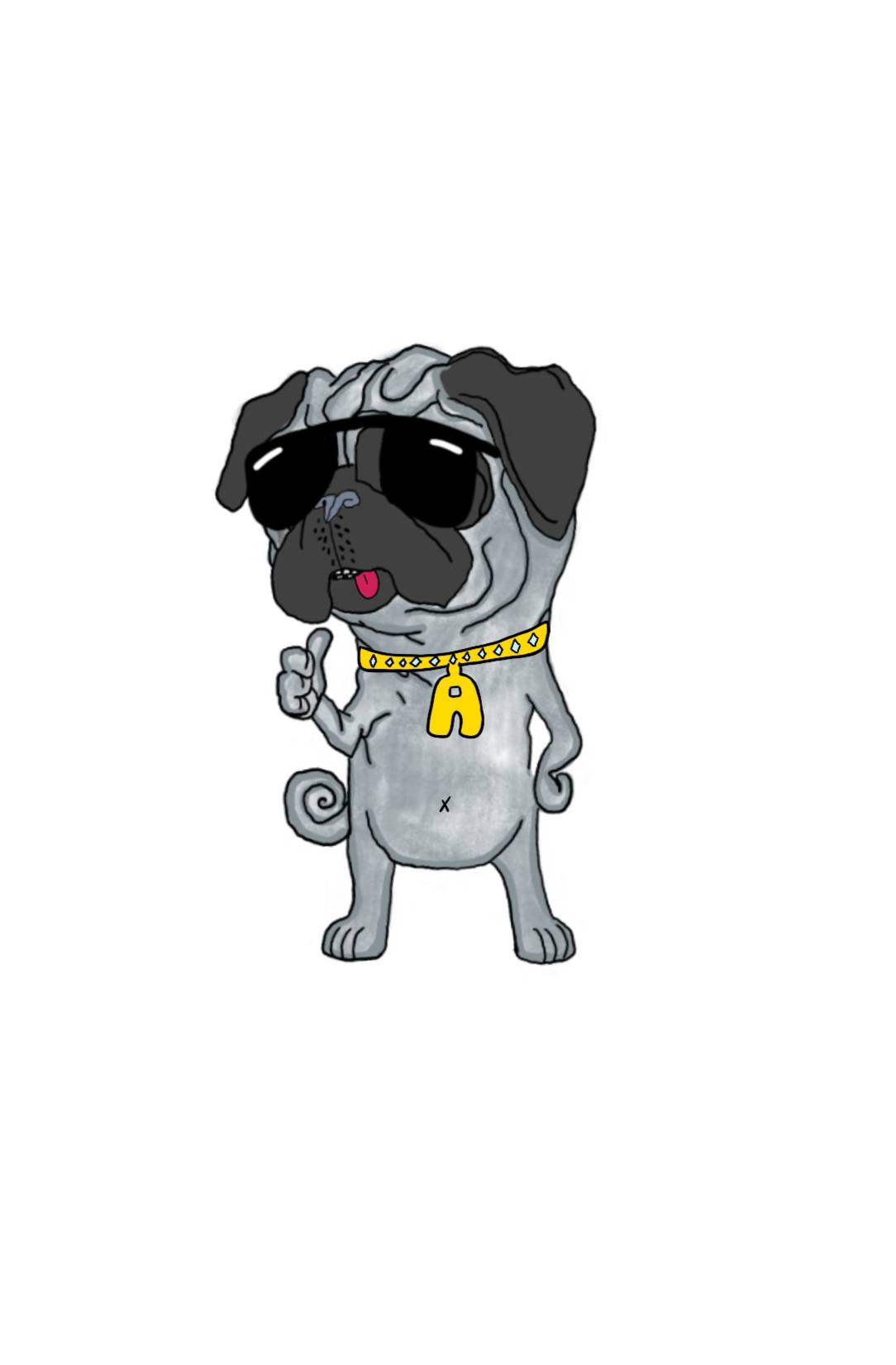 chill angus sticker