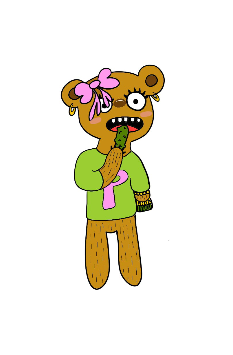 phickle bear sticker