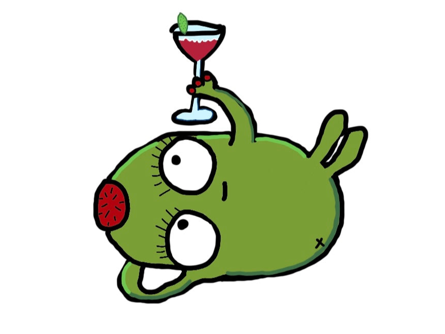 relaxed olive sticker ๐ซ