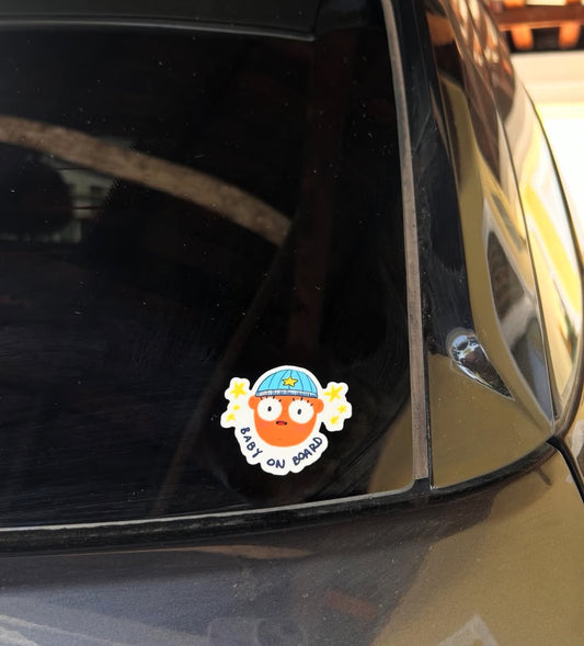 baby on board (boy) sticker