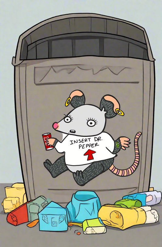 dr pepper opossum sticker