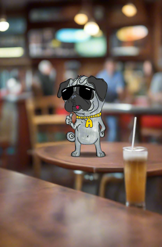 chill angus sticker