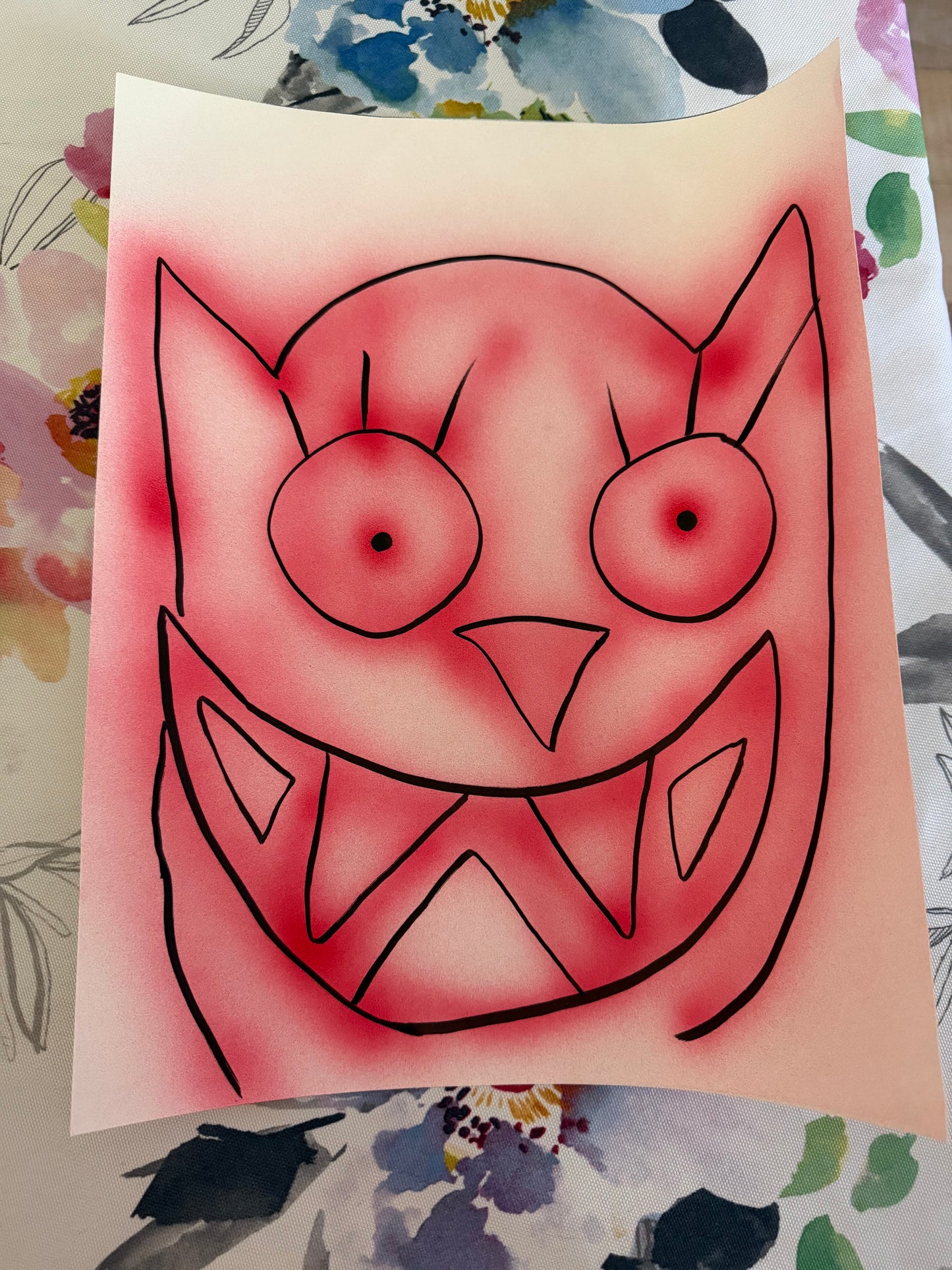 red chaos kitty poster