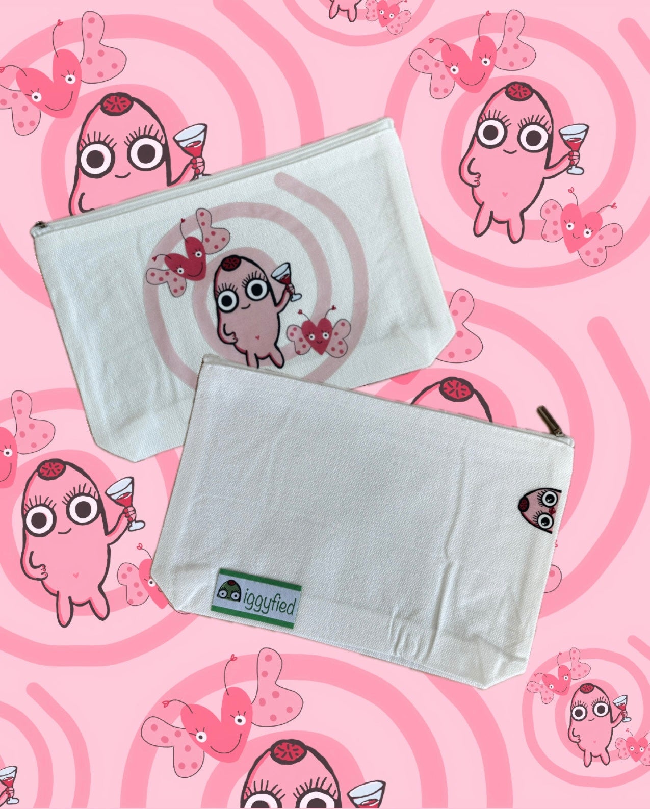 limited edition valentine’s day olive make up bags 💗💝💕💞💓💘