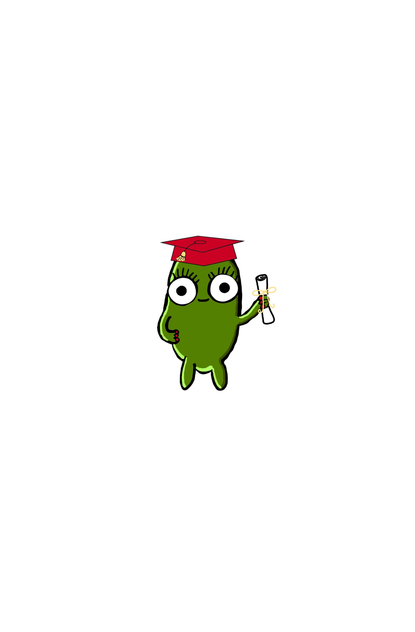 limited edition graduation olive sticker !!