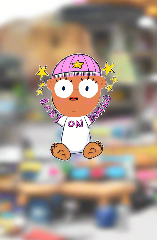 baby on board (girl) sticker
