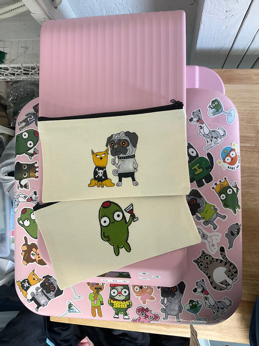 olive and angus pencil pouch pack