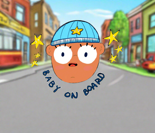 baby on board (boy) sticker