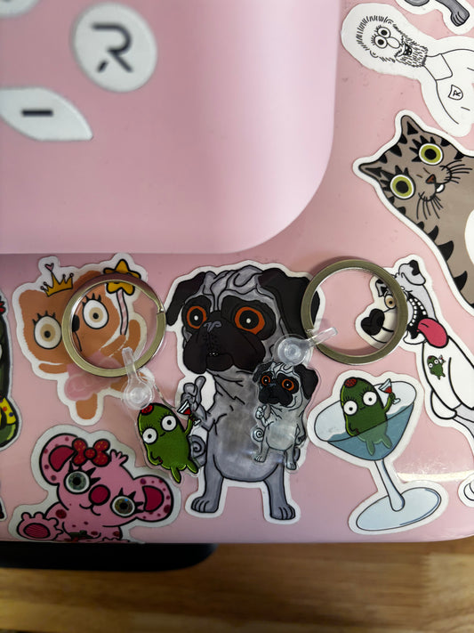 dynamic duo keychain pack