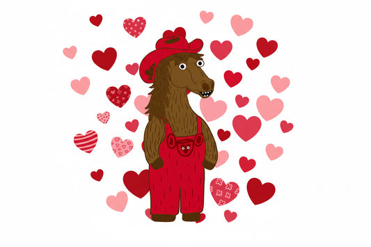 limited edition valentine’s day horse sticker 💗💝💕💞💓💘