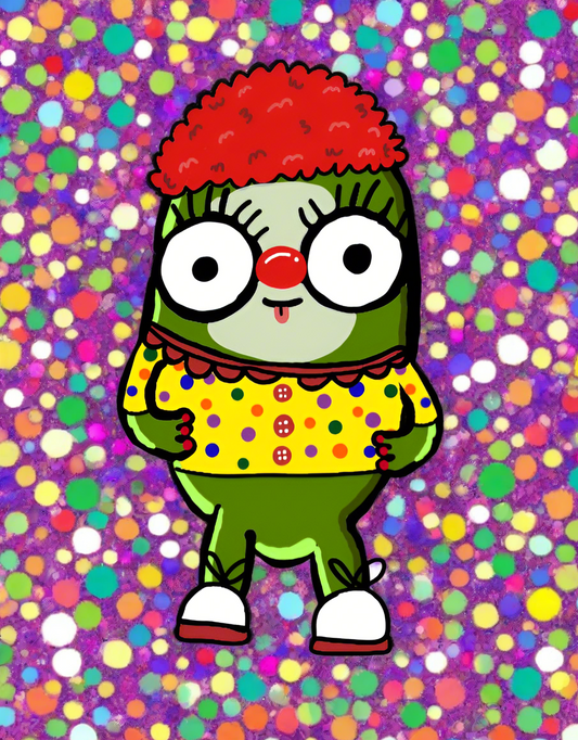 RARE olive clown sticker (limited edition)
