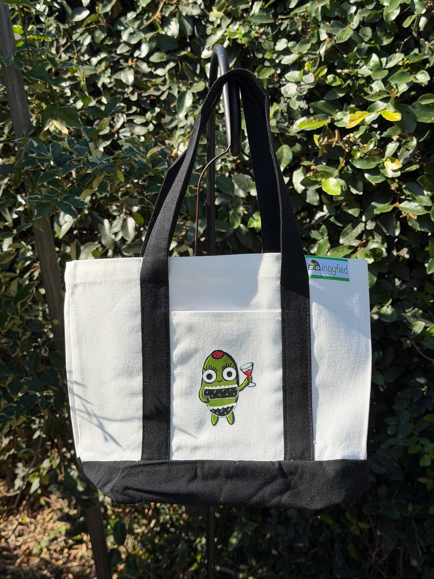 mini summer olive tote