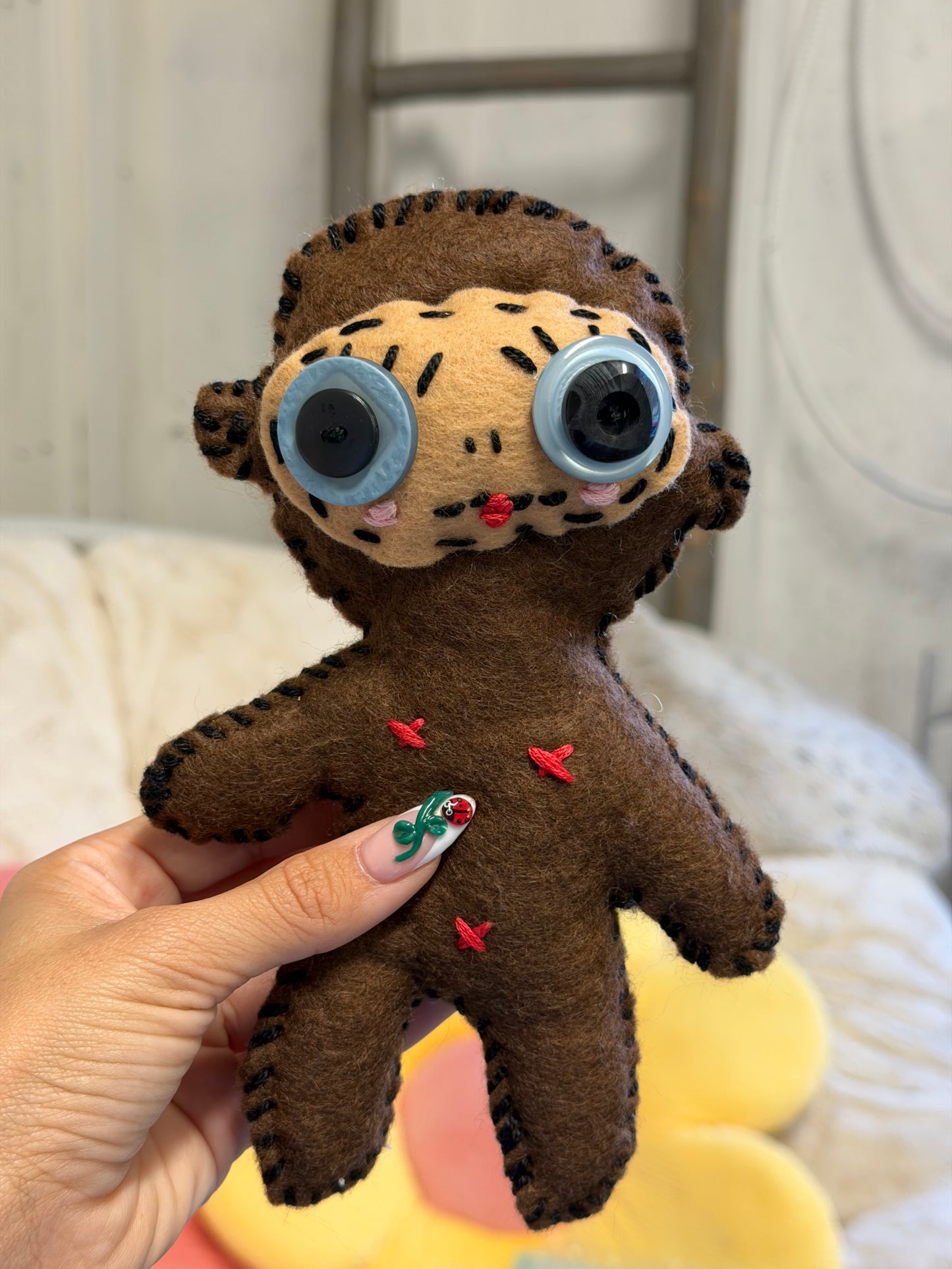 handmade mini monkey plush