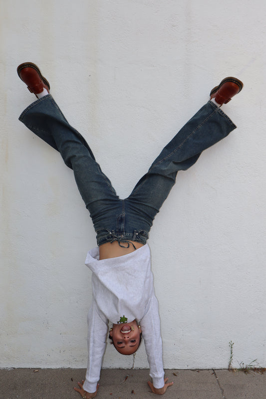 og olive crewneck jacket