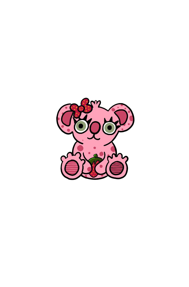 claire bear koala sticker