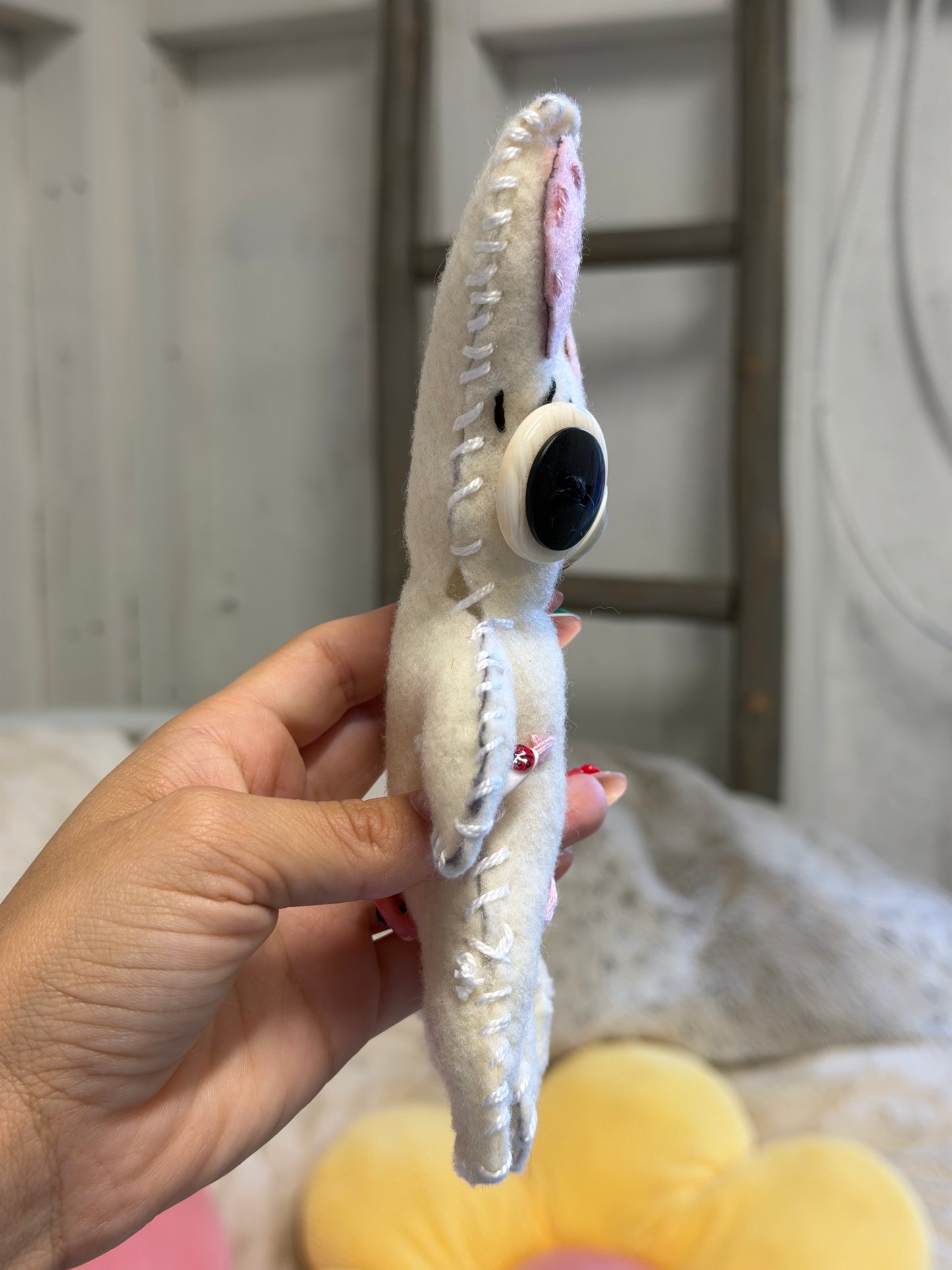 handmade bitty bunny plushie