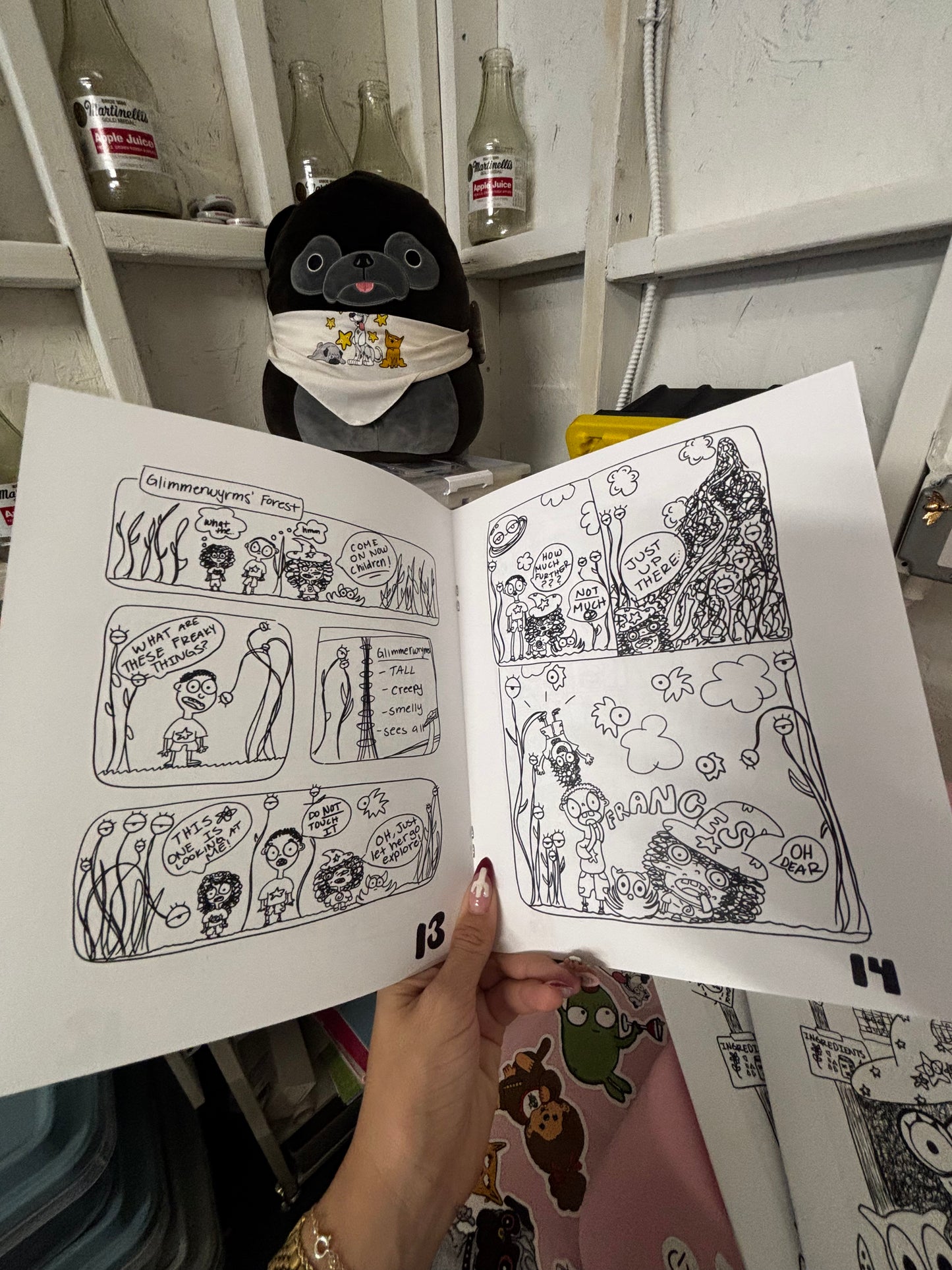 hand drawn iggyfied comic book