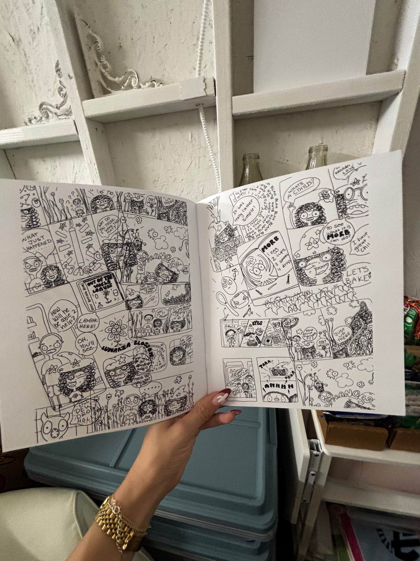 hand drawn iggyfied comic book
